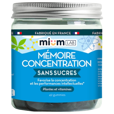 Jeleuri gumate Memorie si Concentrare, 42 jeleuri, MIUM Lab Franta
