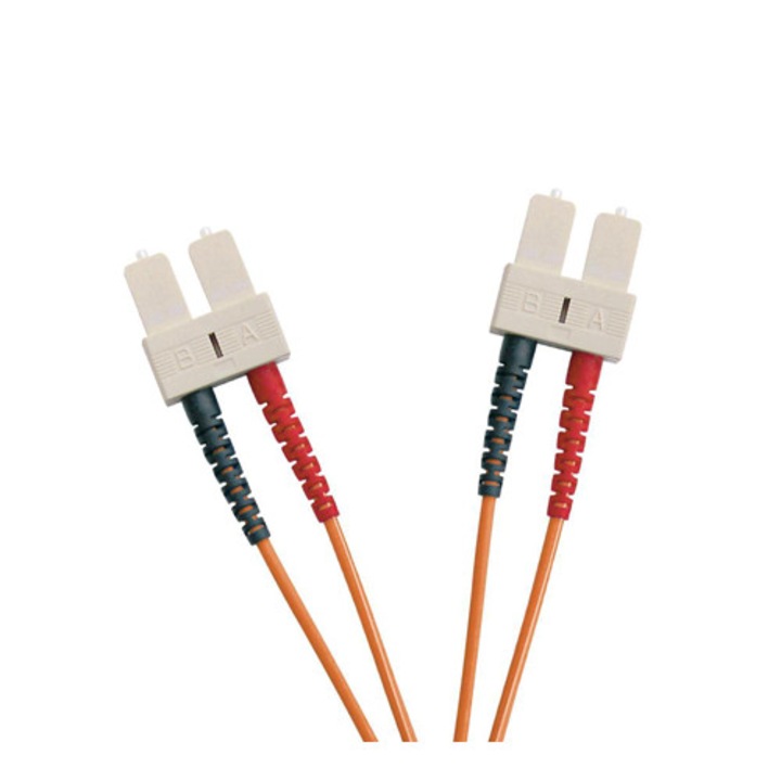 Patch cord fibra optica OM2-multimode Excel Networking SC-SC duplex 50/125 2m