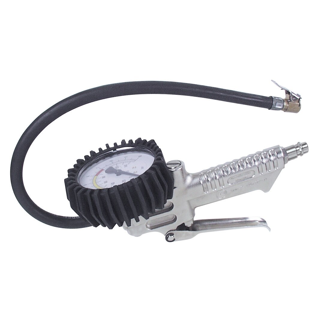 Pistol de umflat profesional cu manometru 80mm, 0-12bar, FIAC Italia, cupla rapida