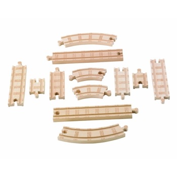 Pachet 12 bucati Sine Drepte si Sine Curbe din lemn Thomas&Friends Wooden Railway Pachet 12 bucati Sine Drepte si Sine Curbe din lemn Thomas&Friends Wooden Railway