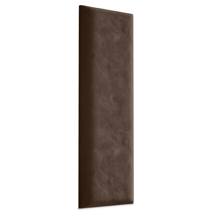 Muralo Panou de perete decorativ, tapitat 3D, 70 cm x 15 cm Sub Forma de Dreptunghi, Maro