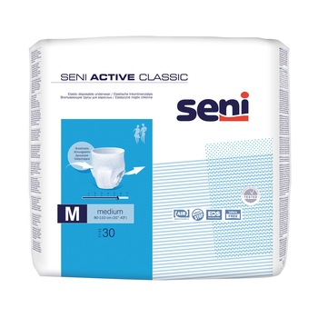 Scutece pentru adulti tip chilot Seni Active Classic, M, 30 buc Scutece pentru adulti tip chilot Seni Active Classic, M, 30 buc