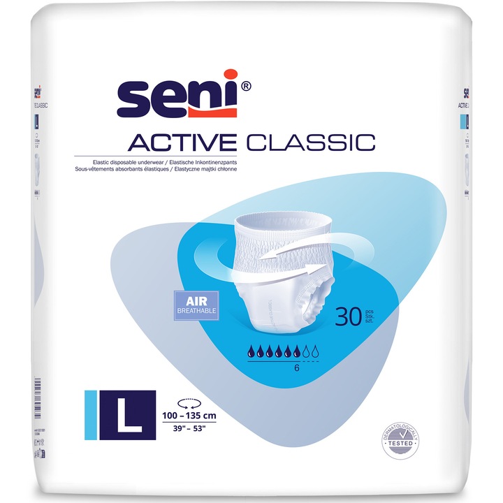 Scutece tip chilot Seni Active Large, 30 de bucati