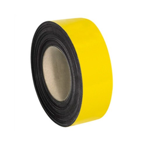 Banda magnetica galbena grosime 0,95 mm, latime 50 mm, lungime 1 metru
