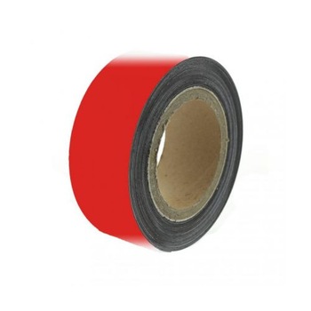 Banda magnetica rosie grosime 0,95 mm, latime 50 mm, lungime 1 metru Banda magnetica rosie grosime 0,95 mm, latime 50 mm, lungime 1 metru