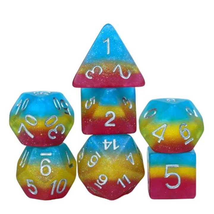 Set 7 zaruri, RPG, Rasina, Multicolor