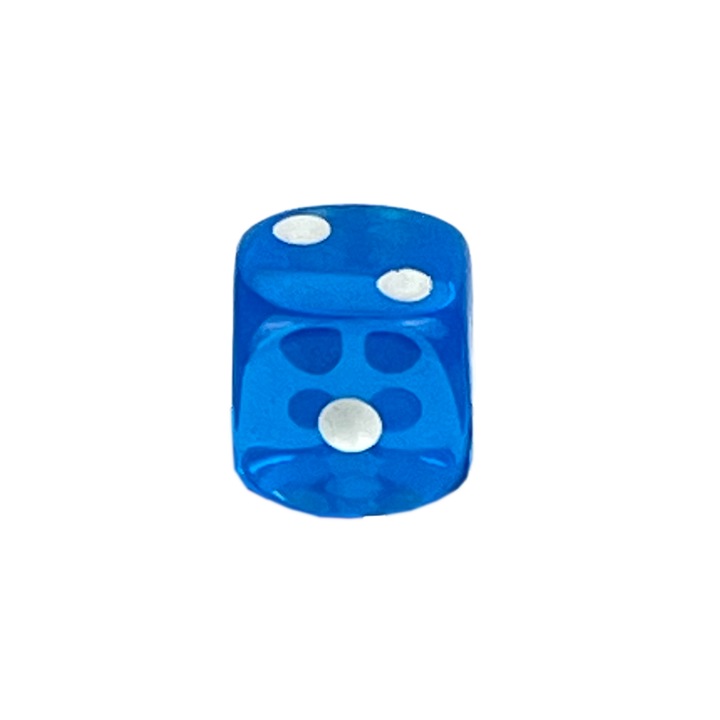 Зар, ролева игра, акрил, 1,1 см, синьо/бяло
