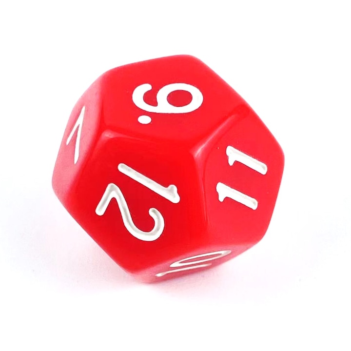 Зар с 12 страни, акрил, червено