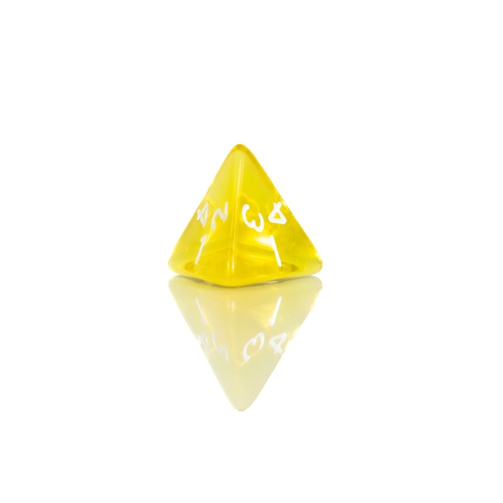 Зар с 4 страни, Акрил, Жълт