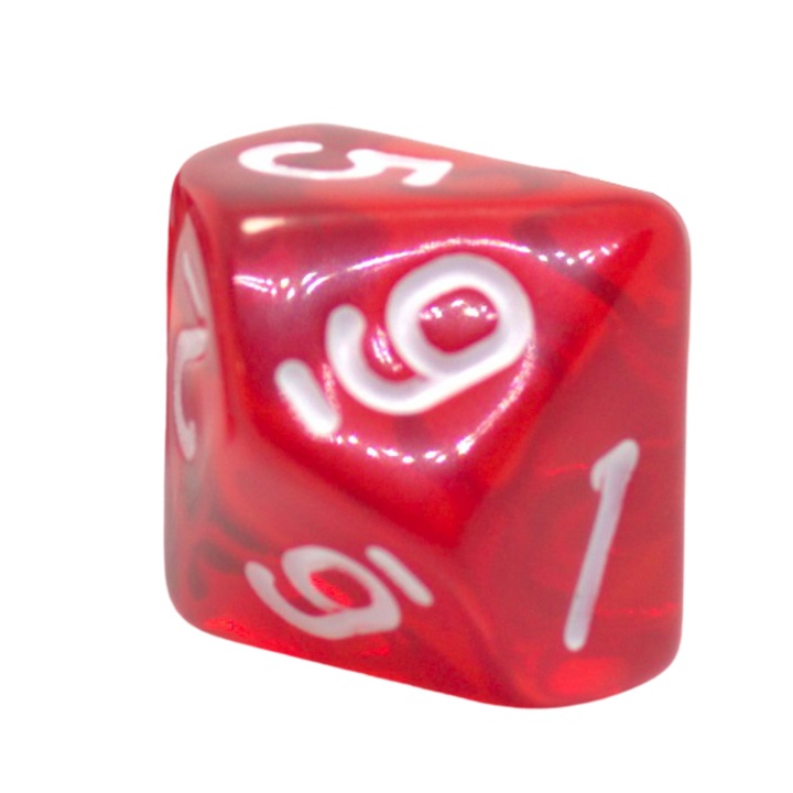 Зар с 10 лица, Акрил, Червен