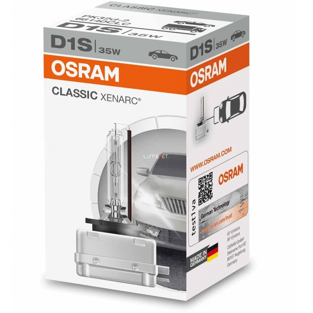 66140CLC OSRAM XENARC CLASSIC D1S 85V 35W 4150K Xénon Ampoule