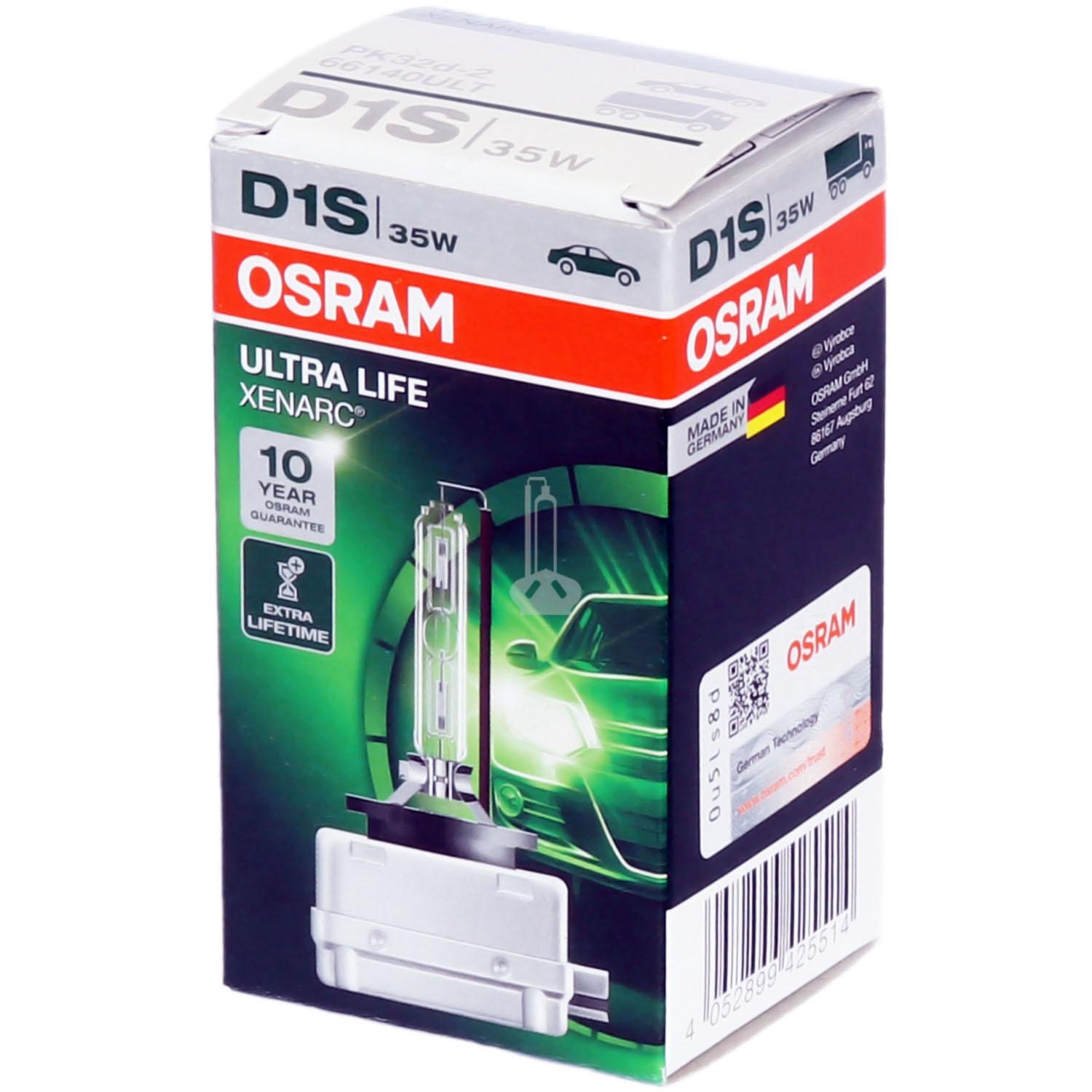 Ксенон крушка за предни фарове Osram D1S Ultra Life 10 years 