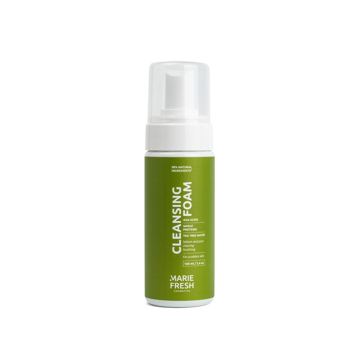Spuma de curatare pentru ten cu probleme Marie Fresh Cosmetics, femei, 160ml