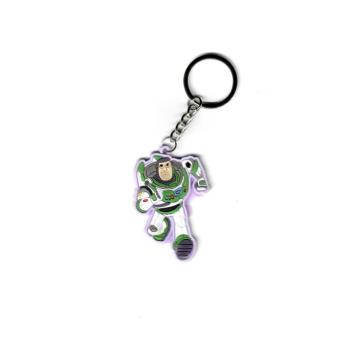 Breloc Buzz din Toy Story, Disney, 7 cm, Multicolor