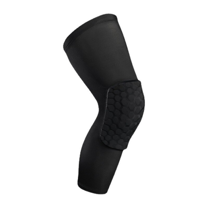 Térdvédő a térd védelmére, szuper elasztikus párnával, kompatibilis uniszex, 48 cm, fekete, CBD CORAL LEGJOBB AJÁNLATOK