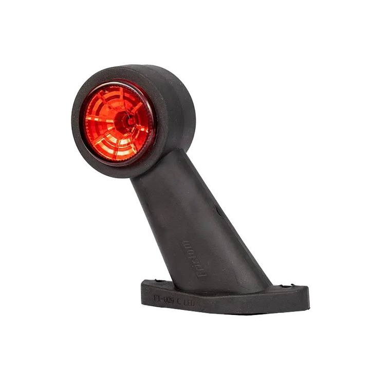 Fristom FT-009-C LED Izzó, 12/36V, 130 mm, 45°-os ferde, Fehér/Rózsaszín
