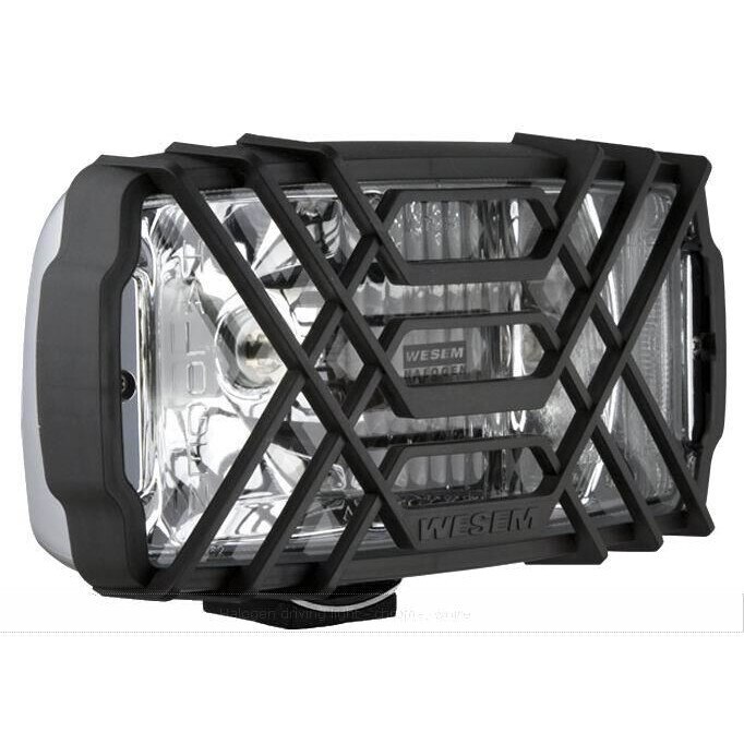 Proiector 220x123 faza lunga, cu pozitie, crom, cu grilaj 5HP.26586 Wesem