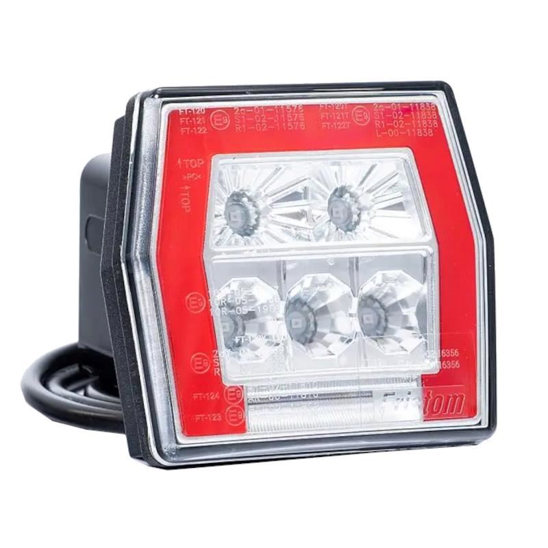 Lampa spate 99,6x93, 4 functii, iluminare numar, LED Neon, FT-120T Fristom
