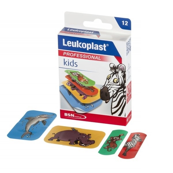 Plasturi impermeabili pentru copii Leukoplast Kids 2 dimensiuni 12 bucati