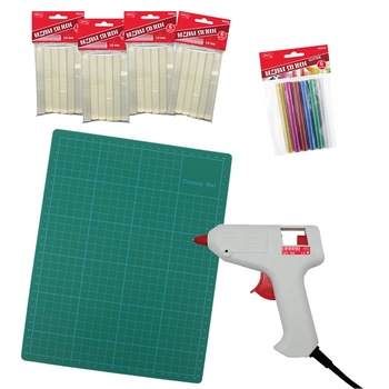 Pachet Pistol lipit mare + rezerve silicon, planseta taiere DACO Pachet Pistol lipit mare + rezerve silicon, planseta taiere DACO