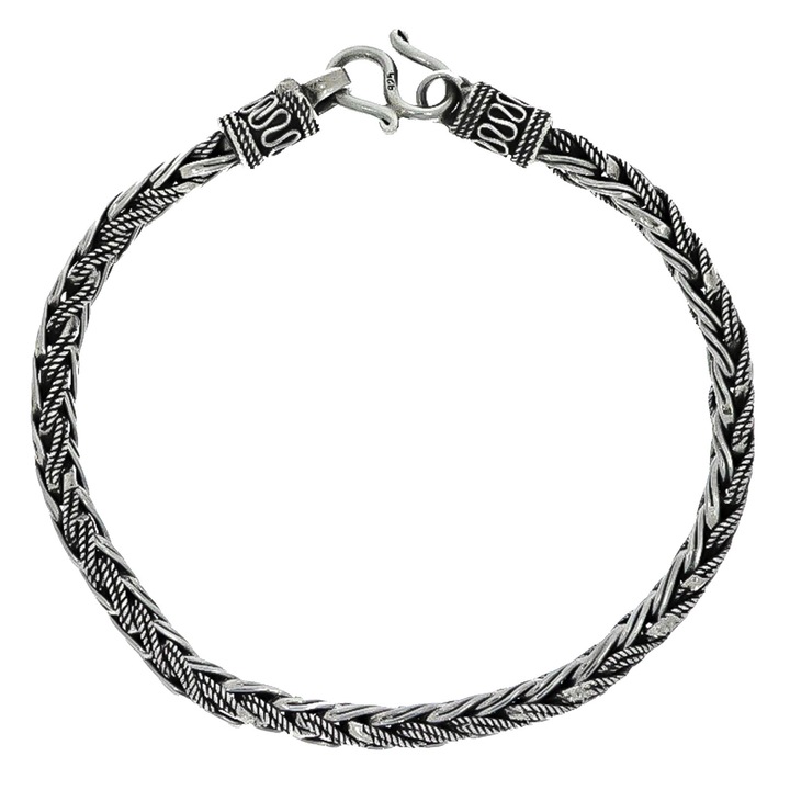 Bratara Argint Impletita 0.6 cm