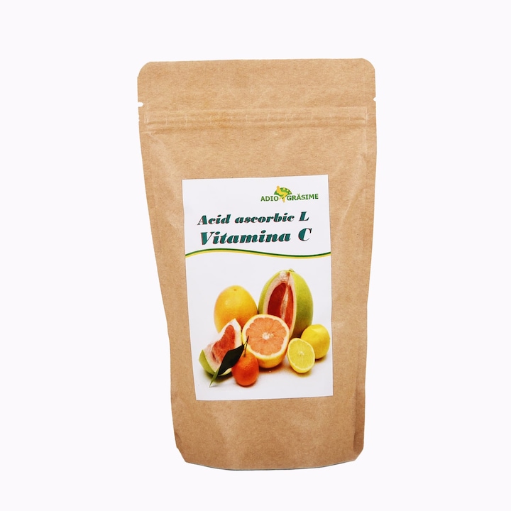 Pulbere Acid L-Ascorbic, Vitamina C, 500G