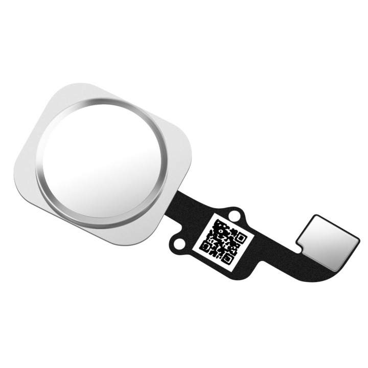 Бутон за меню Apple iPhone 6s / 6s Plus Menu Button Assembly, с лента, сребрист