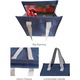 Geanta termoizolanta tip bento bag Flippy, camping cooler bag, Aluminiu, 22.5 x 13 cm, 3.3 L, albastru
