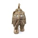 Statueta Lucky Elephant din rasina, Auriu, 15 cm
