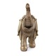 Statueta Lucky Elephant din rasina, Auriu, 15 cm