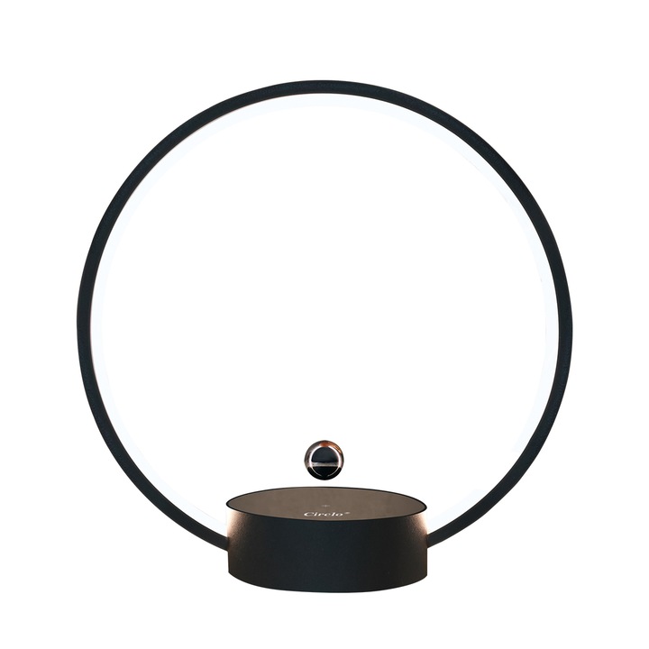Lampa led INNARA INN-32, levitatie magnetica, culoare neagra