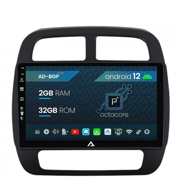 Navigatie Autodrop Dacia Spring (2021- Prezent) Android 12, P-Octacore, 2GB RAM, 32GB ROM, 9 Inch - AD-BGP9002, AD-BGRKIT366V4s