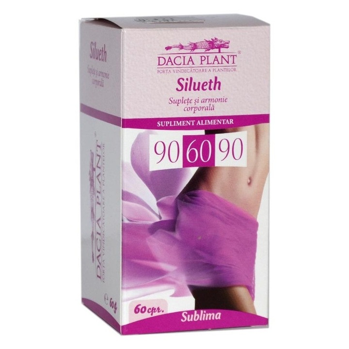 Silueth 90-60-90 Sublima, 60 Comprimate, Dacia Plant