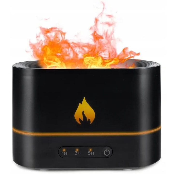 Umidificator de camera cu functie de aromaterapie, alimentare USB, culoare stejar deschis