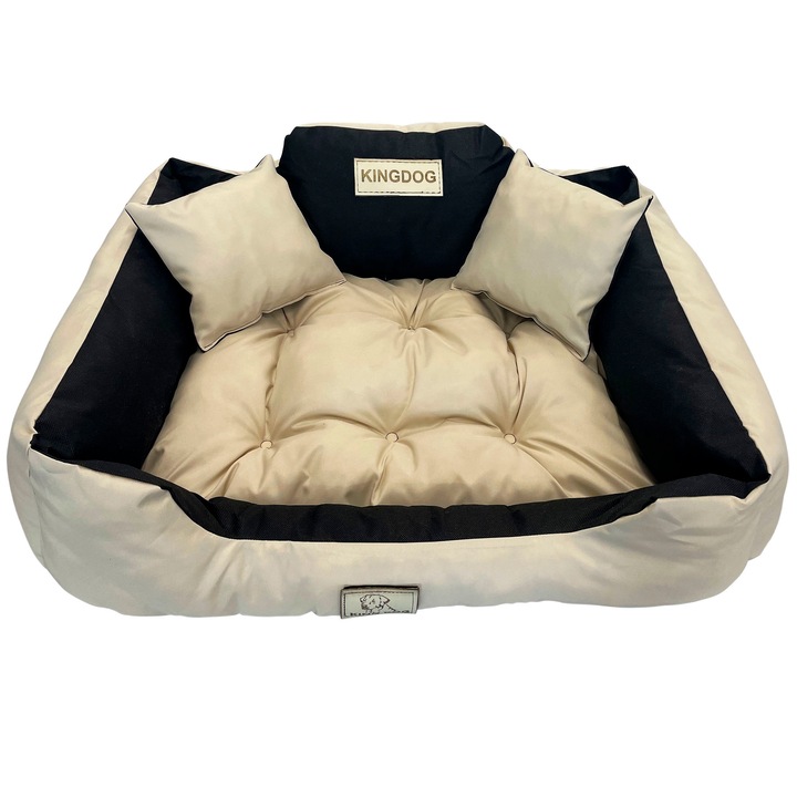 Személyre szabott kutyaágy L, EDANTI, 100x75 cm, Bézs