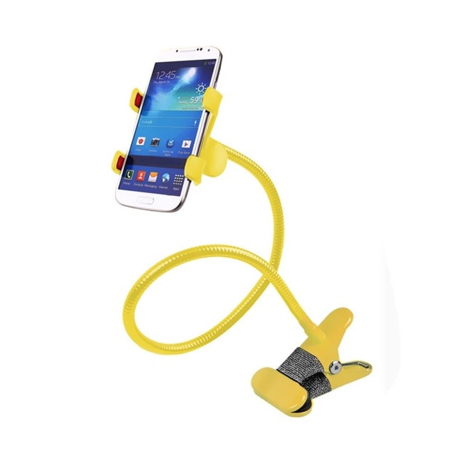 Suport universal pentru telefon Lazy Bracket, galben