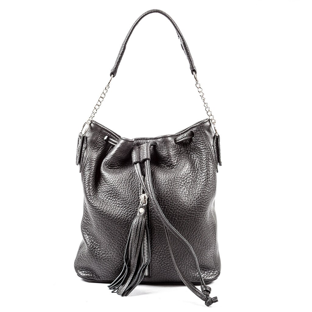 Geanta dama,Zea,piele naturala,neagra