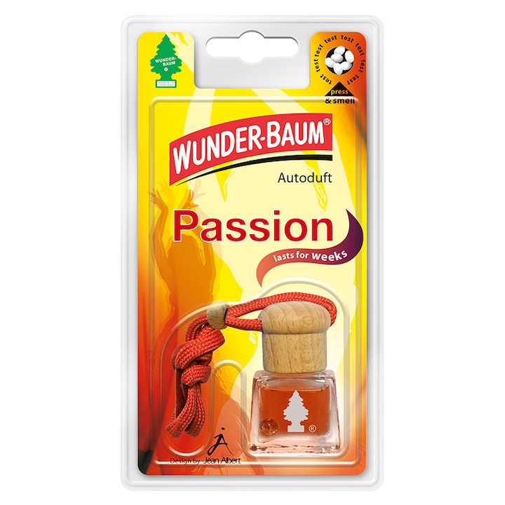 Wunder-Baum Bottle autóillatosító, 4,5 ml, Passion