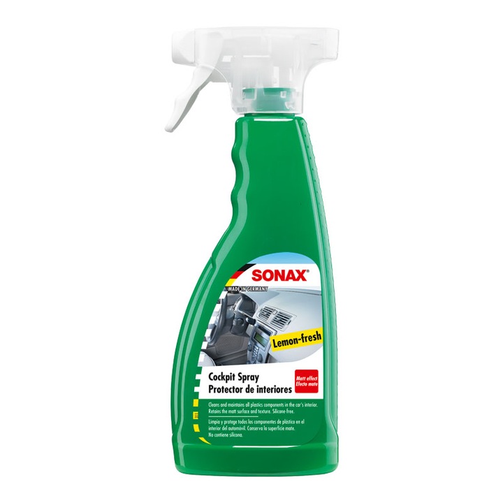 Solutie Sonax pentru curatarea bordului, Lamaie, 500 ml