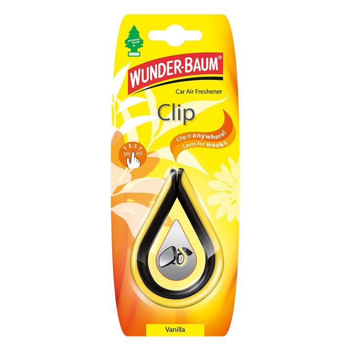 Wunder-Baum Clip autóillatosító, 100g, Vanilla