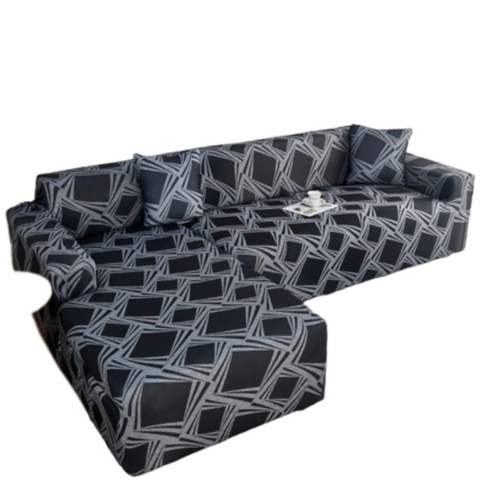 Husa elastica pentru coltar, Jojo Home, imprimeu Abstract, M11, ML