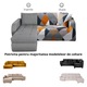 Husa elastica pentru coltar, Jojo Home, Uni, M L, Maro