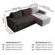 Husa elastica pentru coltar, Jojo Home, Uni, M L, Maro
