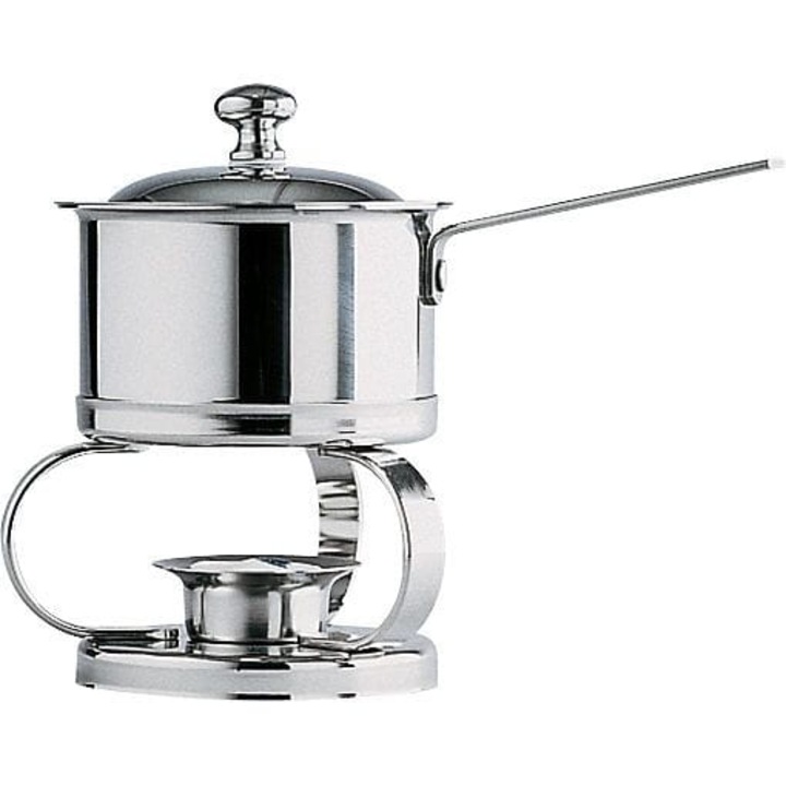 Hőszigetelő serpenyő, Rugó, Rozsdamentes acél, 0,5 L, 17 cm, Ezüst