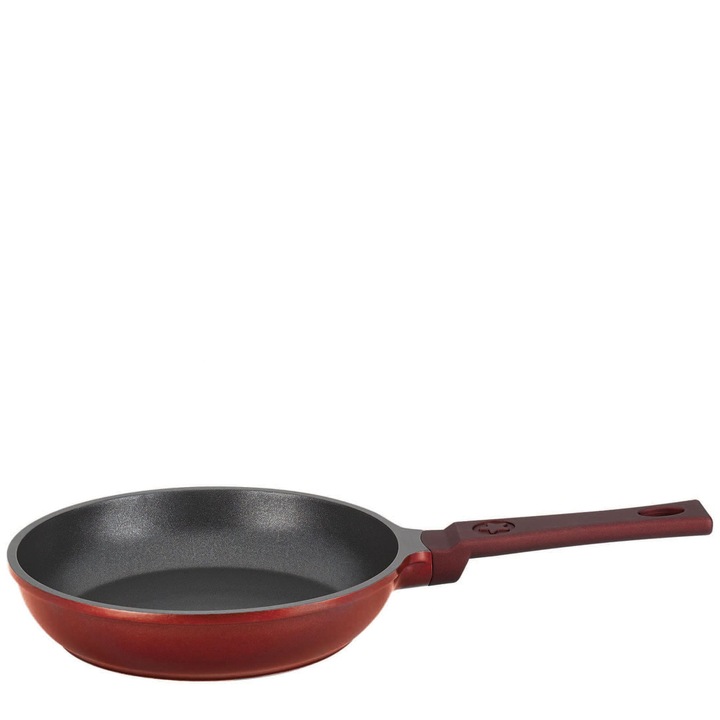 Tigaie, Spring, Aluminiu, 18 x 4 cm, Rosu/Negru