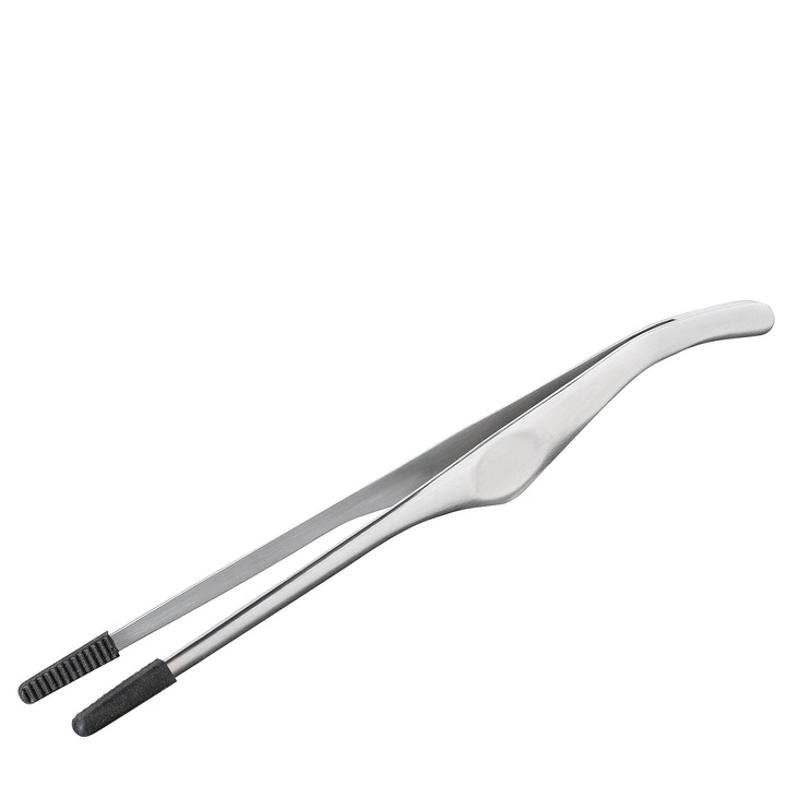 Cleste, Spring, Inox/Silicon, 22 cm, Argintiu/Negru