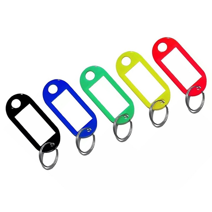 100 db-os kulcstartó készlet, ZakupyTV, műanyag, többszínű