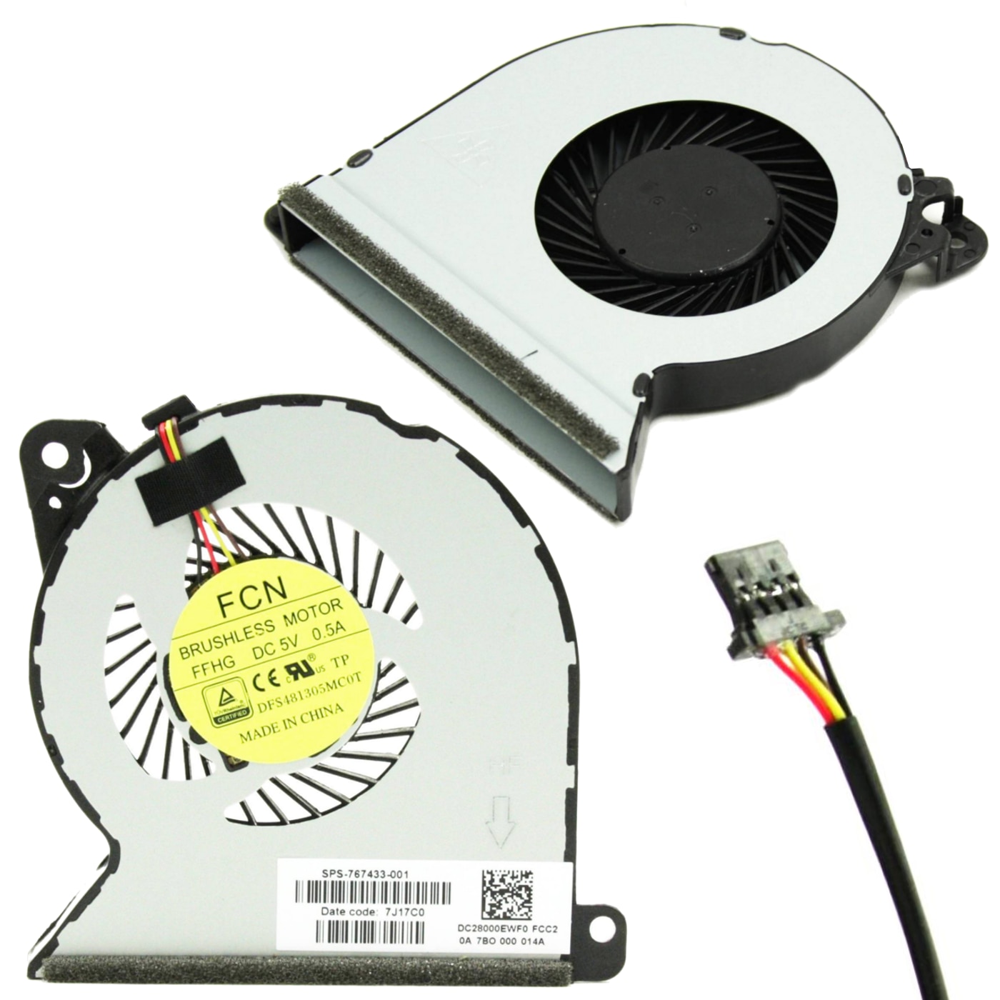 Ventilator laptop, HP, FAN PROBOOK, 450/455/470/G2/445/440, Gri eMAG.ro