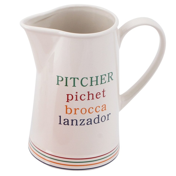 Ulcior din ceramica, Maestro, Alb, 1.0L