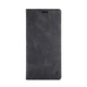 Husa pentru iPhone 15 Plus, CaseMe Retro, slim, piele, tip portofel, stand, inchidere magnetica, textura moale, protectie RFID, Negru